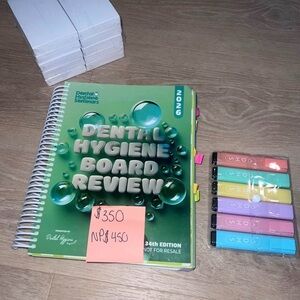 DHS Dental Hygiene Board Review Book with Highlighters